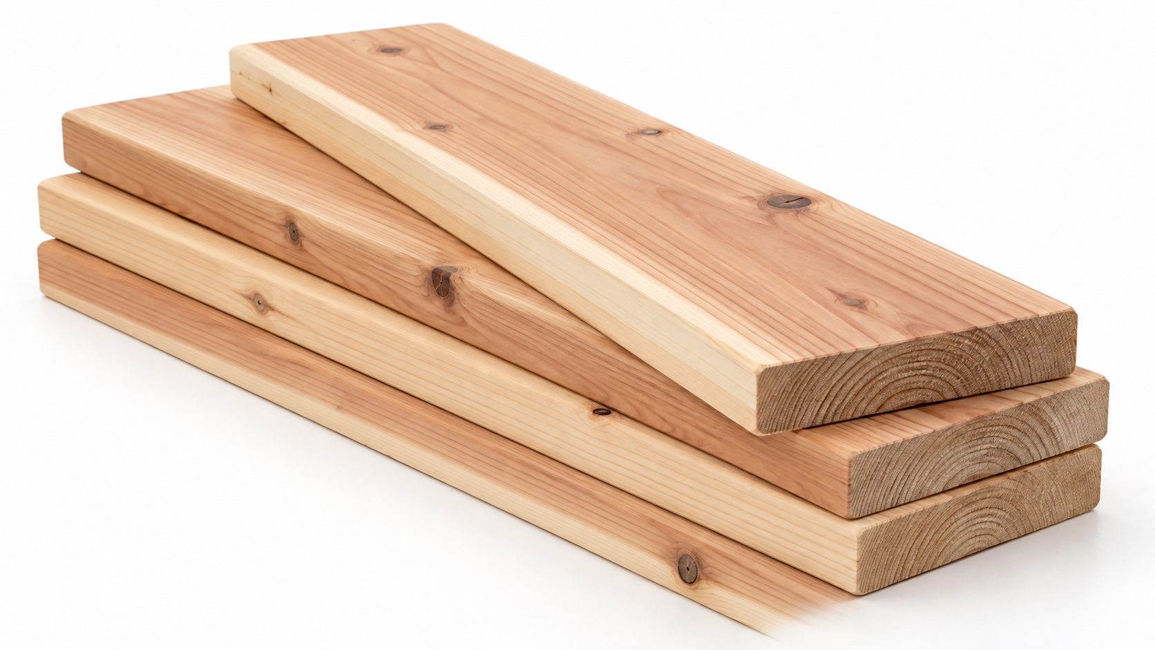 Reference image of sugi boards for fencing and decking