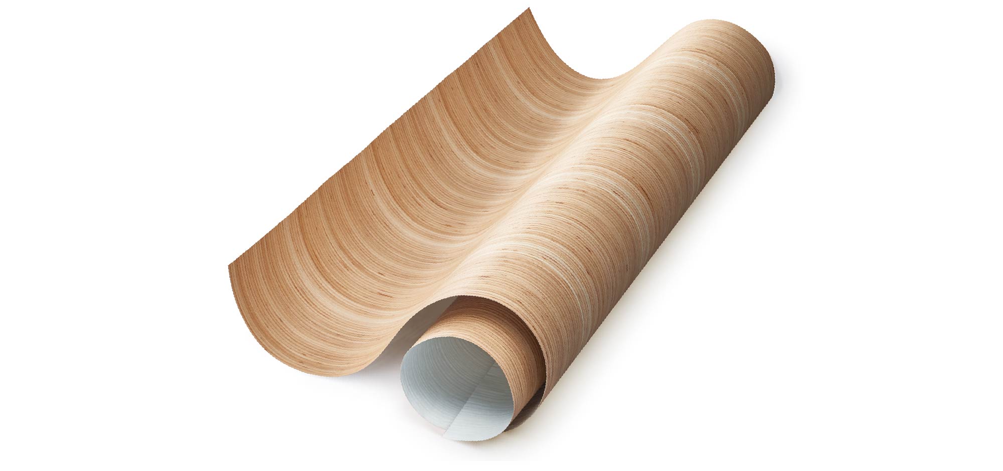 Thin LVL decorative sheet showing its layered wood pattern